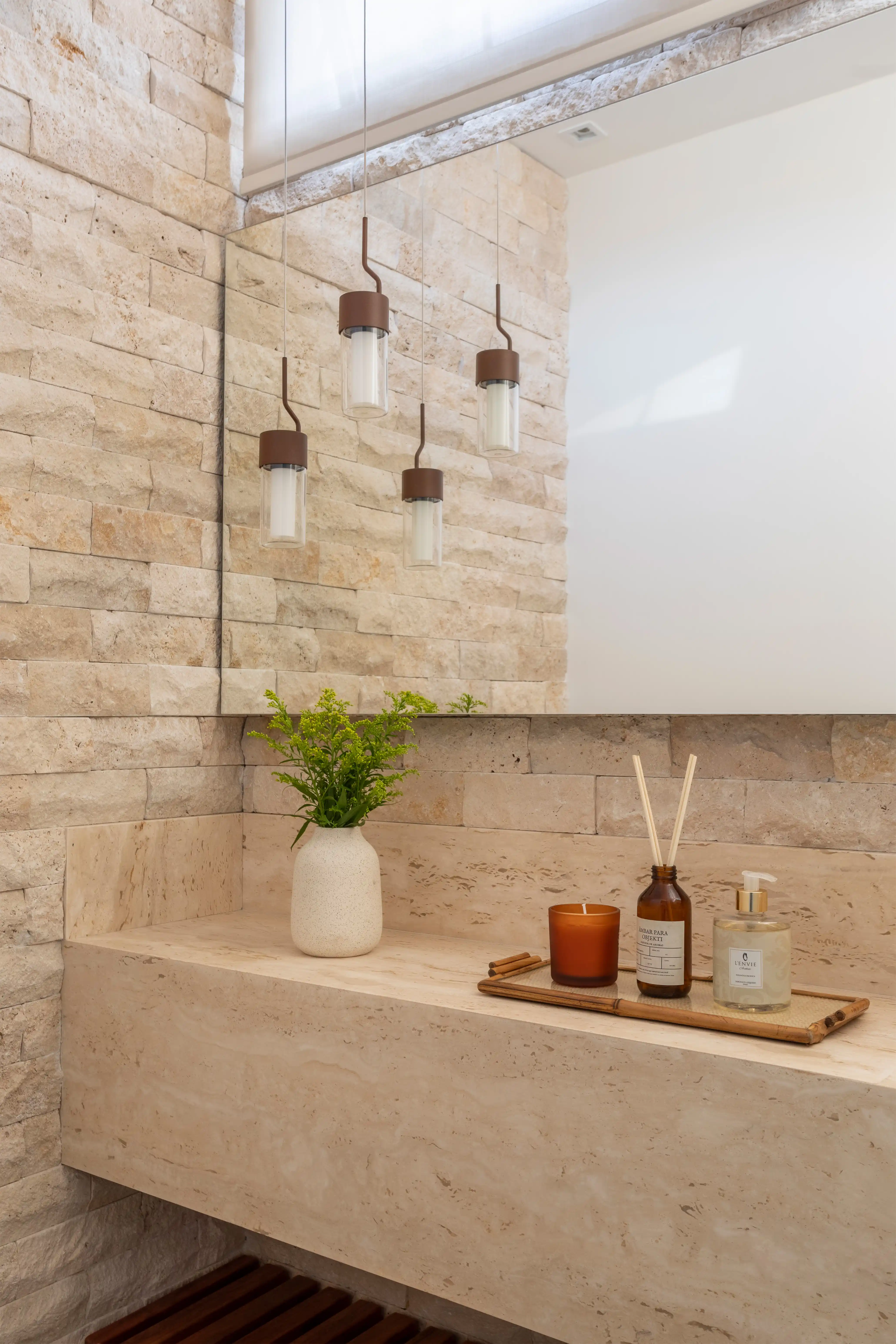 decoração de lavabo moderno