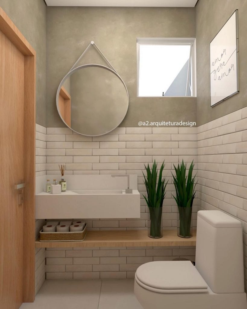 como decorar lavabo pequeno e elegante