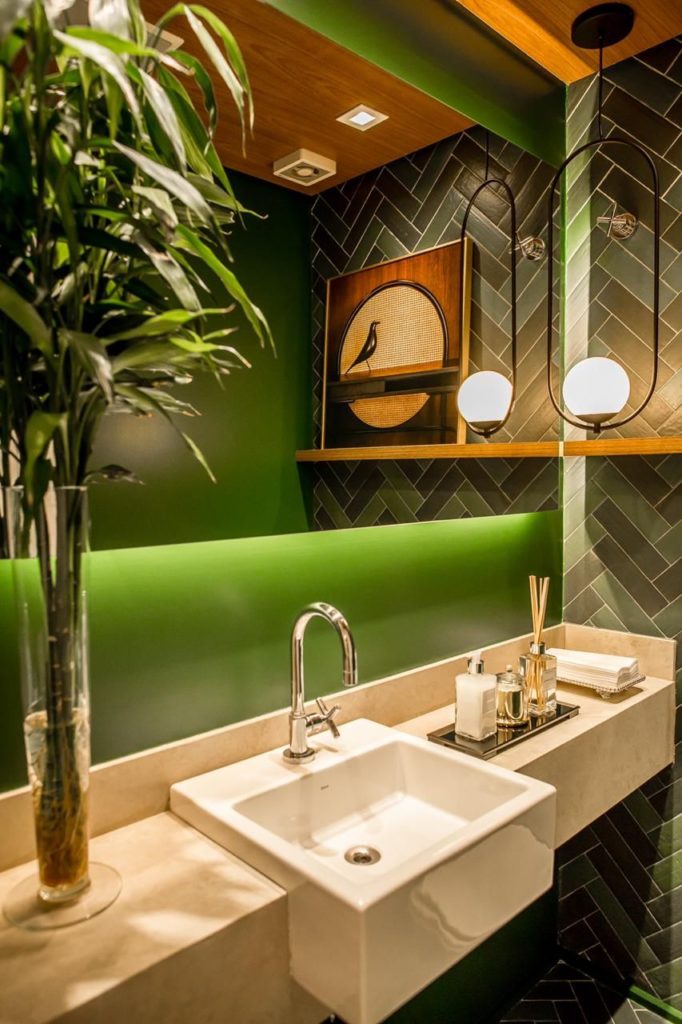 ideias para lavabo pequeno sofisticado