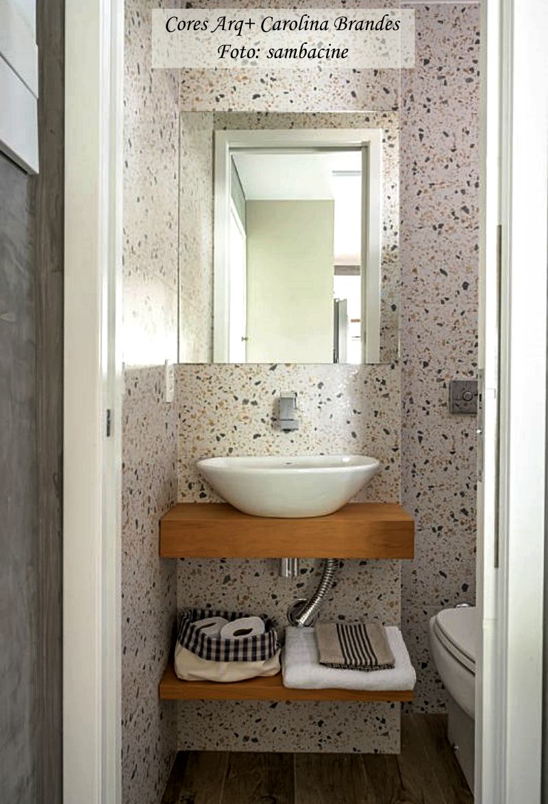 decoração de lavabo pequeno e elegante