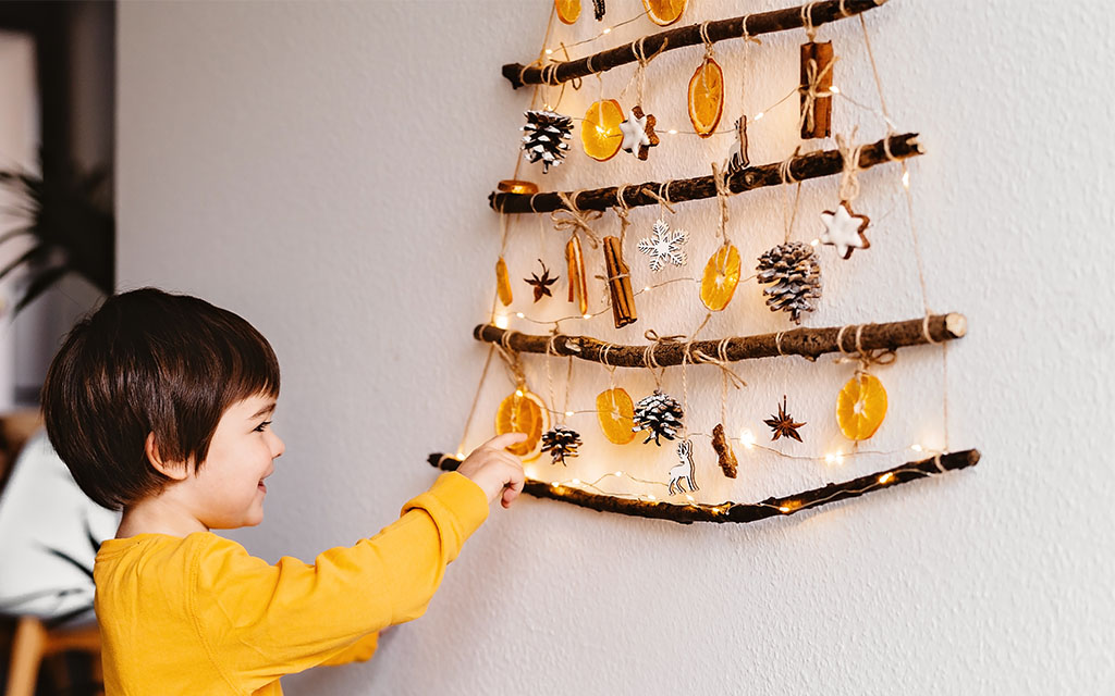 decoração de natal com material reciclado