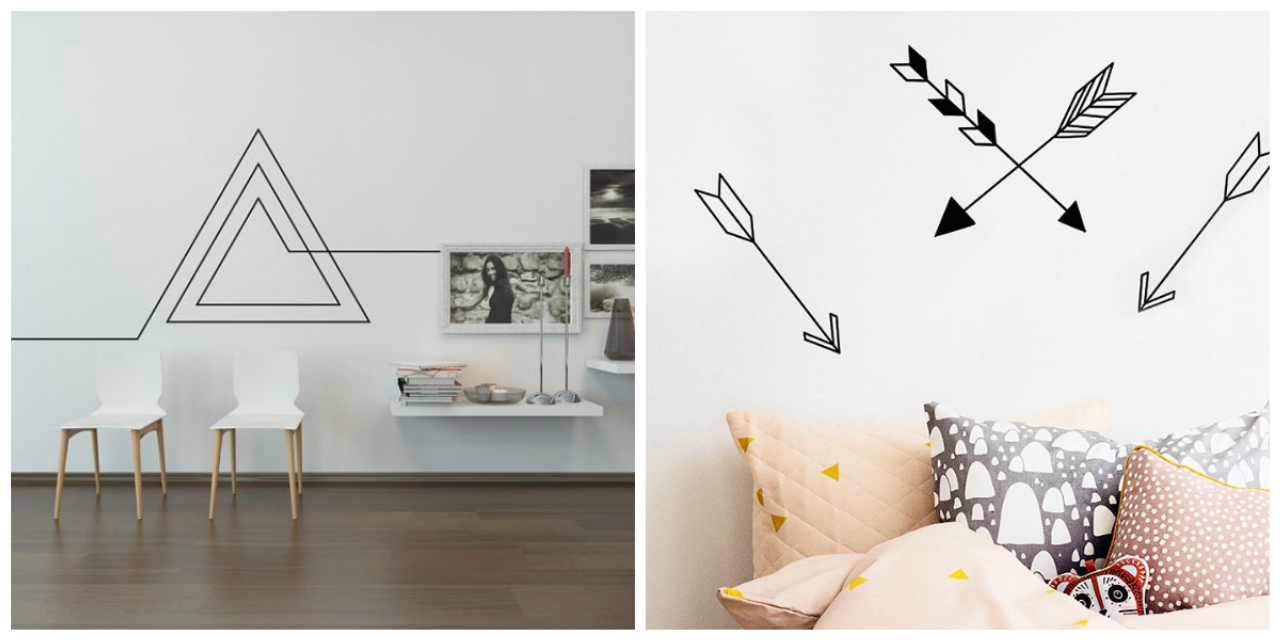 5 Ideias Incríveis de Padrões Geométricos para Decorar com Fita Isolante