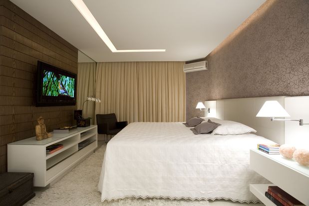 cortineiro iluminado com fita de led