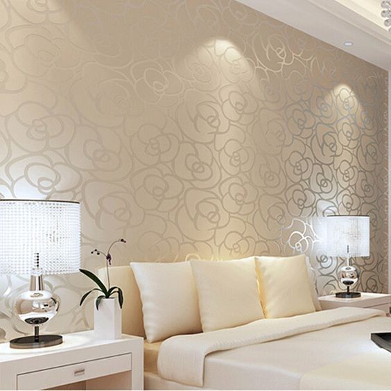 tipos de papel de parede para quarto