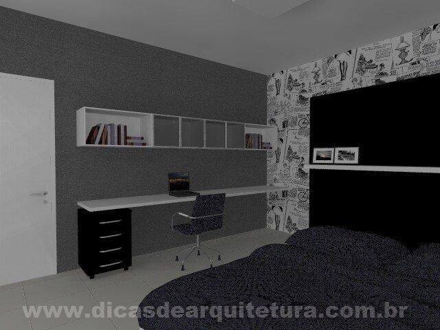 decoração de quarto de solteiro masculino