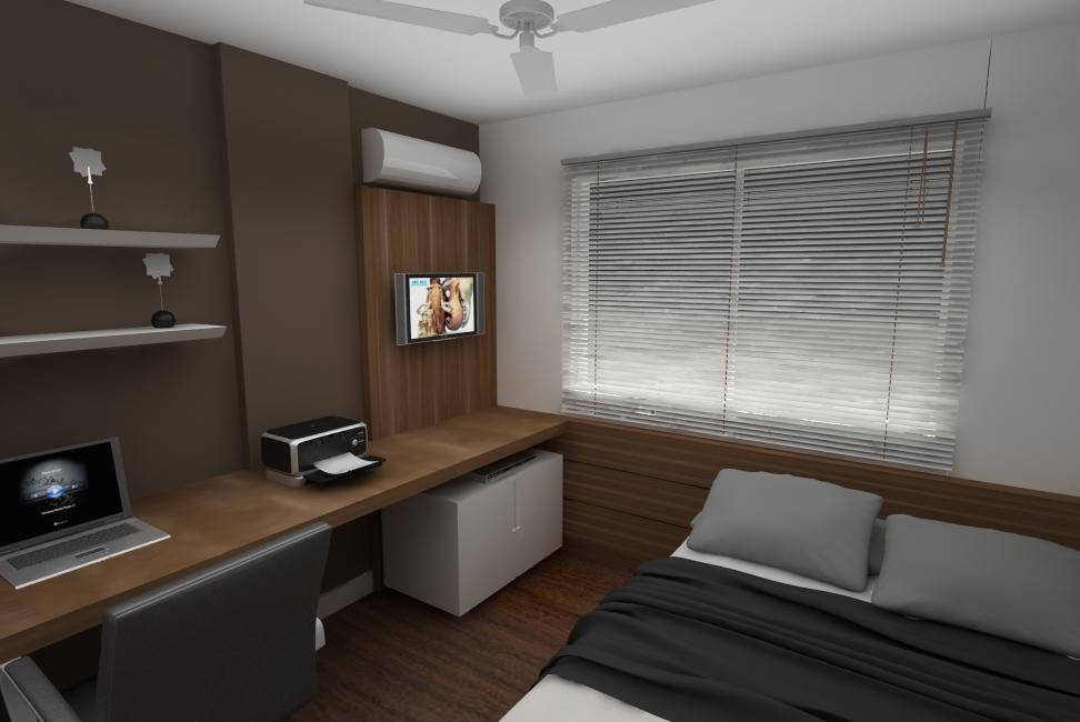 decoração de quarto de solteiro masculino