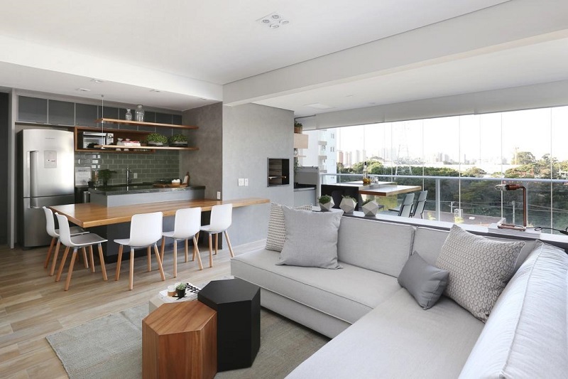 quanto custa decorar uma sala cinza pequena