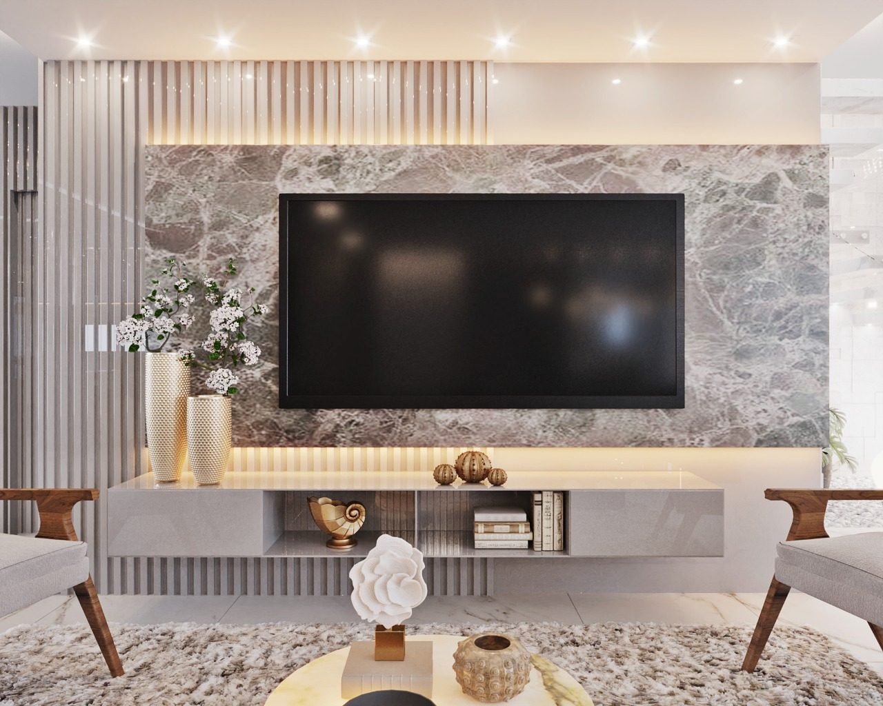 truques para sala de tv pequena parecer maior