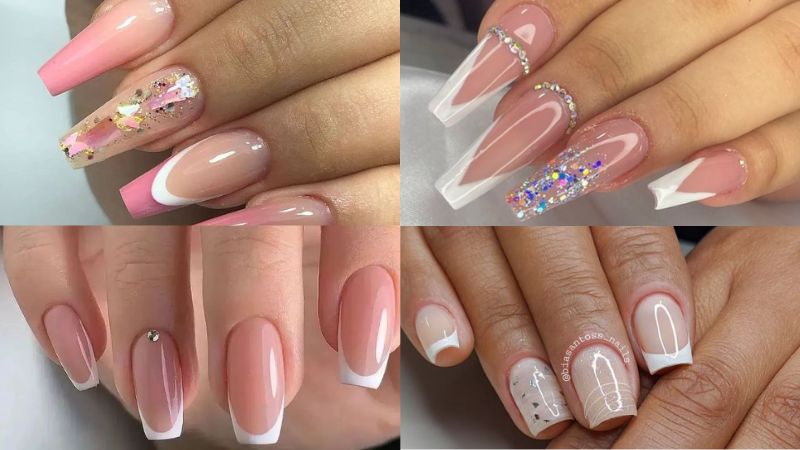 ideias de unhas em gel delicadas para o dia a dia