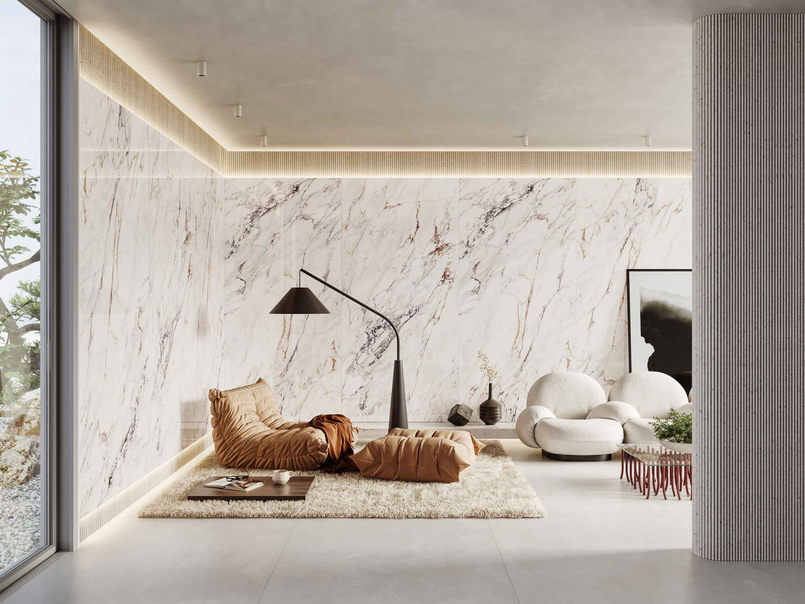 decoração de parede com espelhos