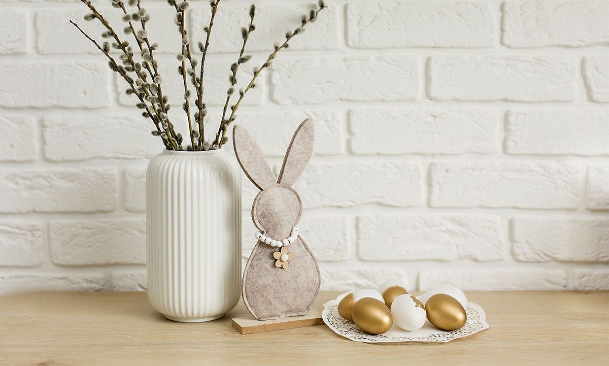 ideias de decoração de páscoa natural e rústica