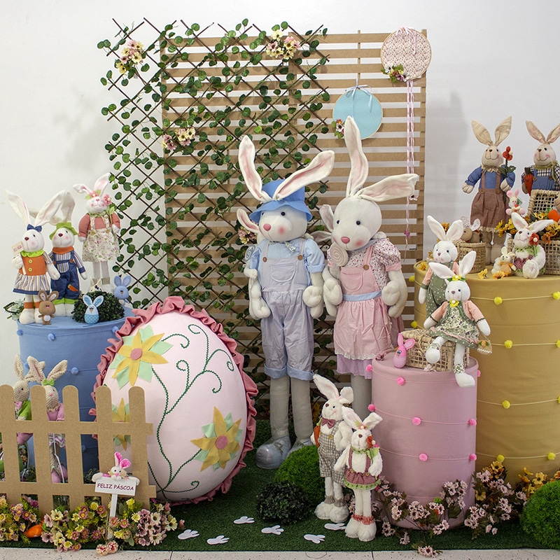 decoração de páscoa barata vs decoração de páscoa luxuosa