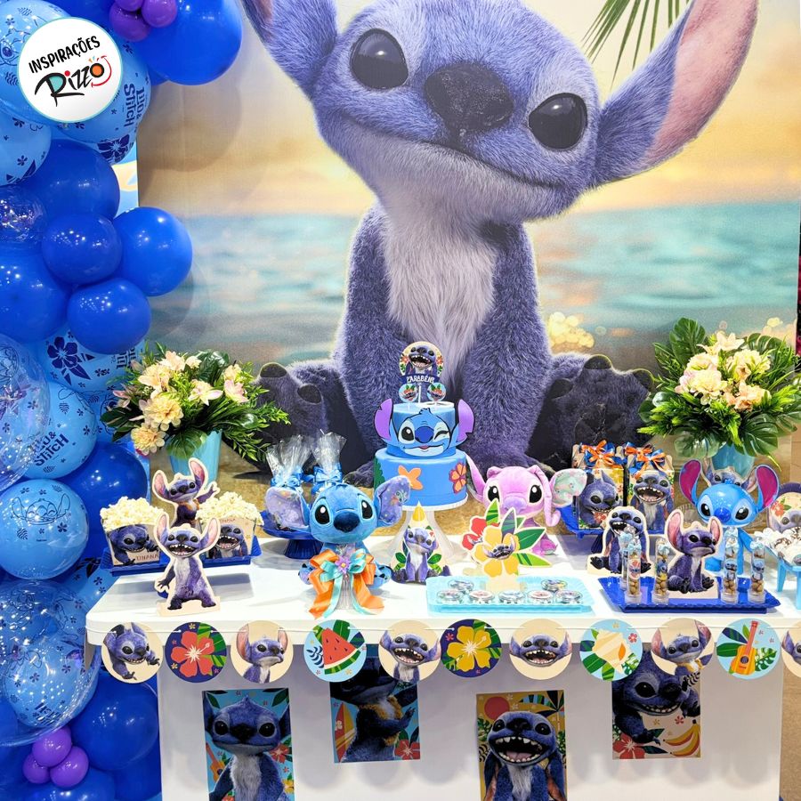 decoração festa Stitch