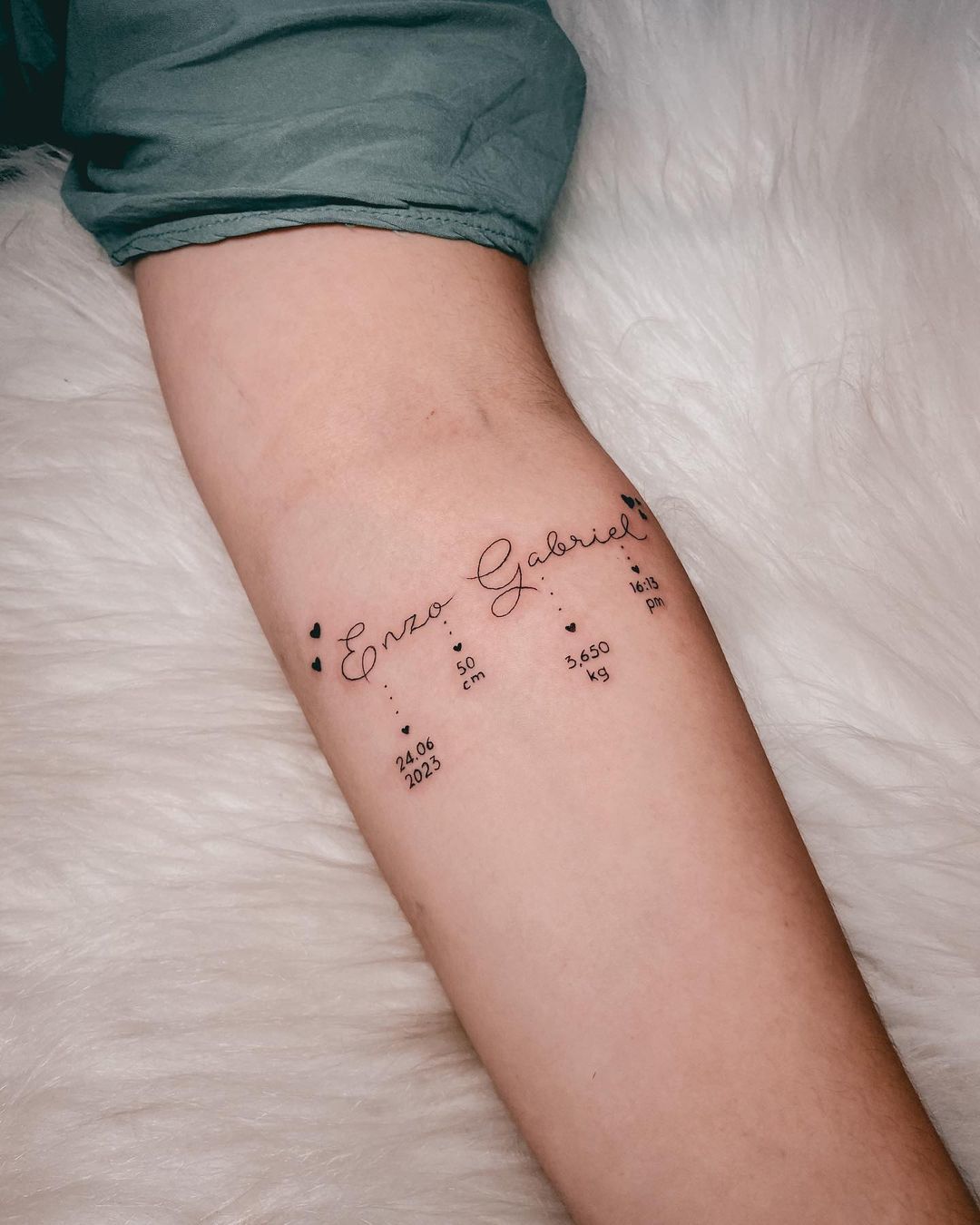ideias de tatuagem para homenagear filho