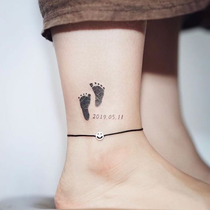 tatuagem com data de nascimento filho