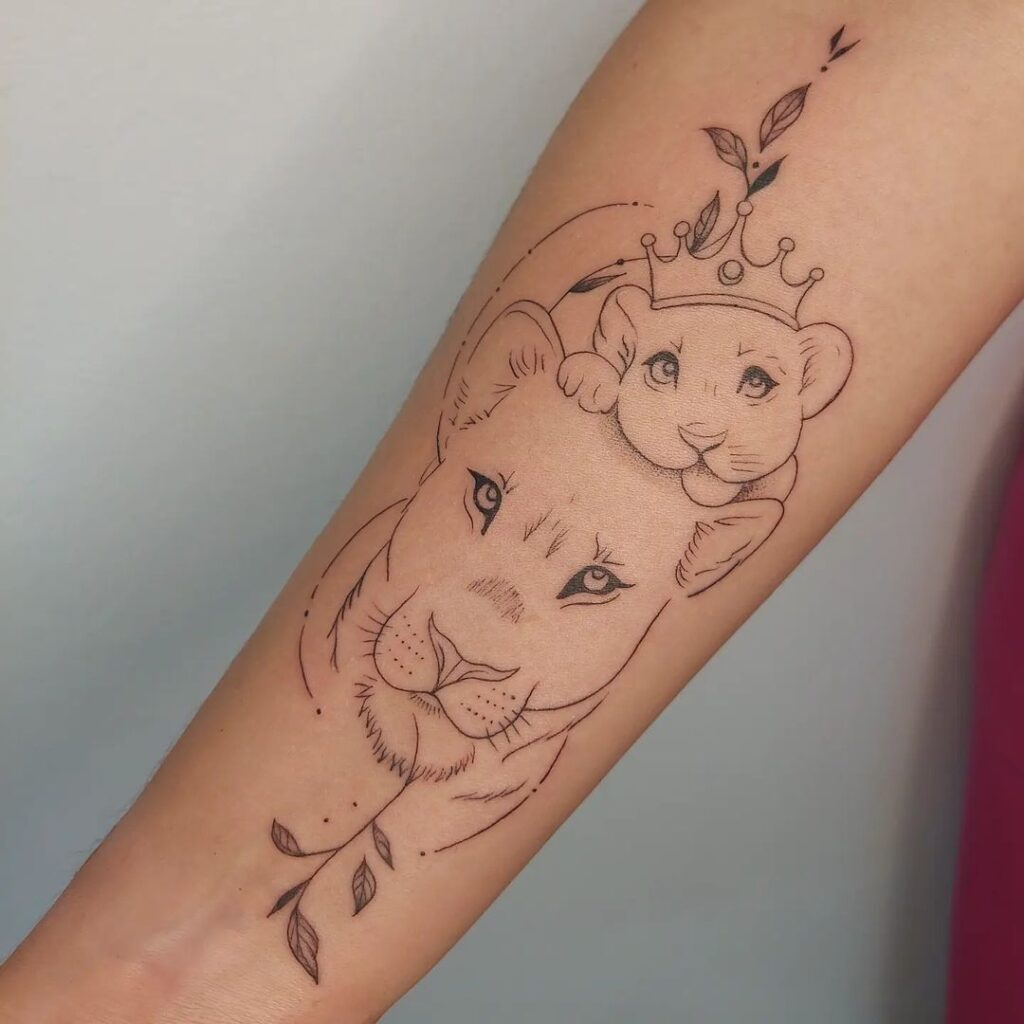 tatuagem de pai para filho delicada