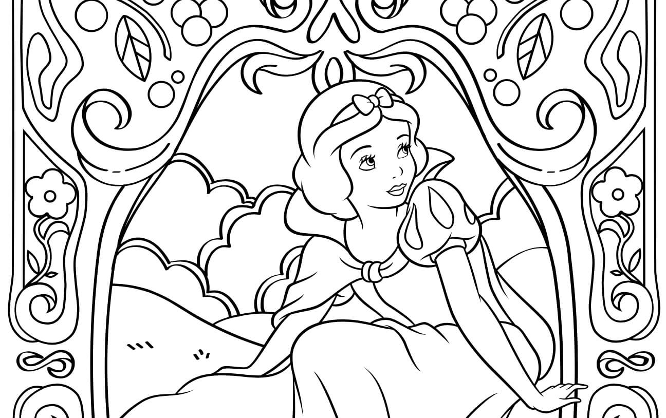 desenhos da branca de neve para colorir e imprimir
