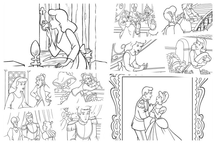 desenho da cinderela para imprimir em tamanho grande