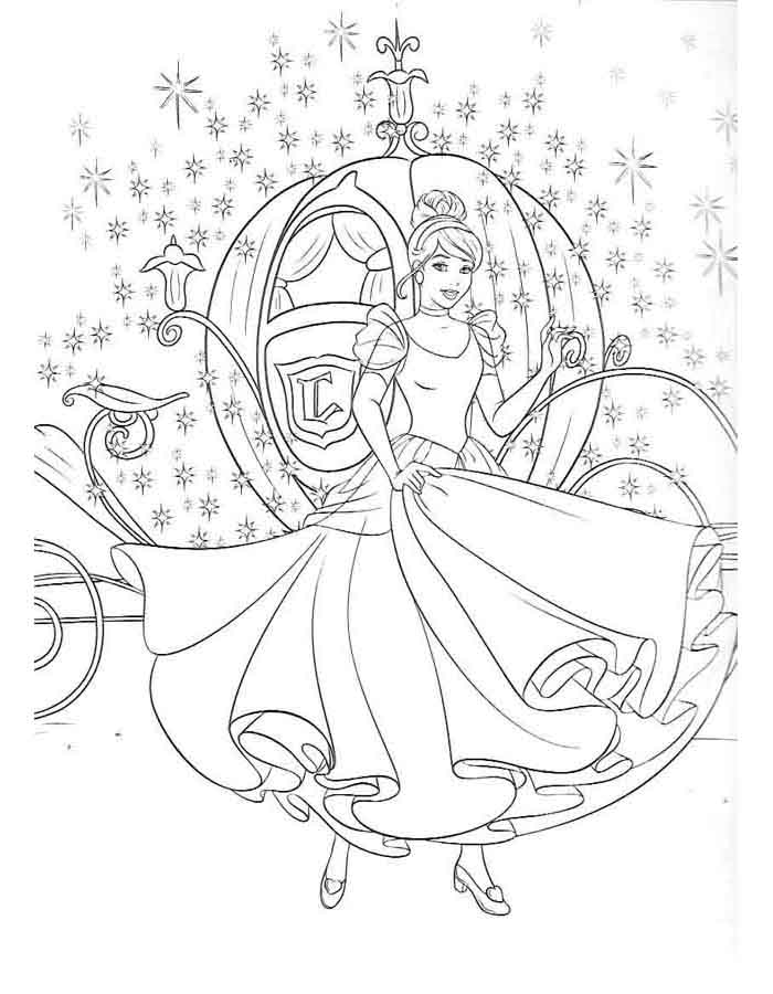 desenho da cinderela para imprimir em tamanho grande