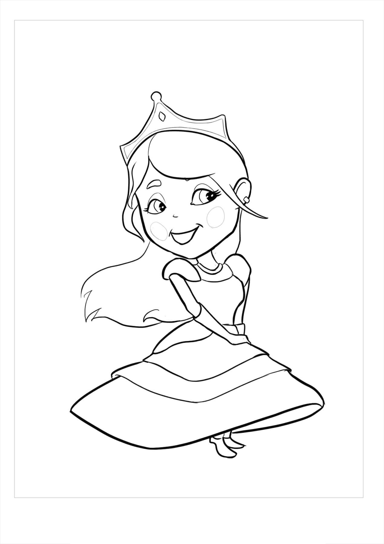 desenho da cinderela para colorir online