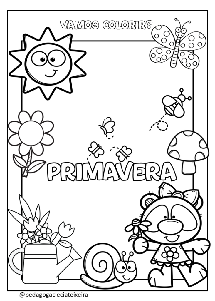 flores da primavera para pintar