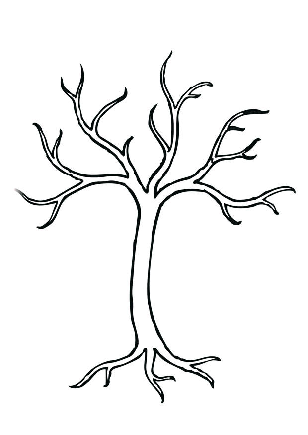 desenho de arvore para colorir infantil