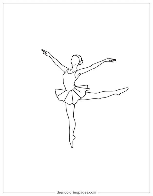 bailarina para colorir pdf