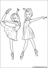 desenho de bailarina para colorir simples