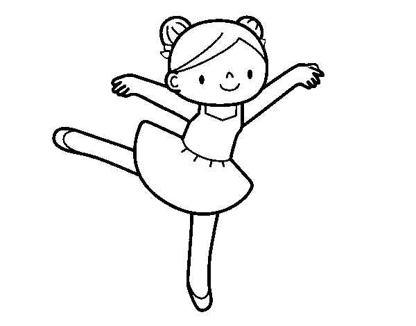 bailarina para colorir pdf