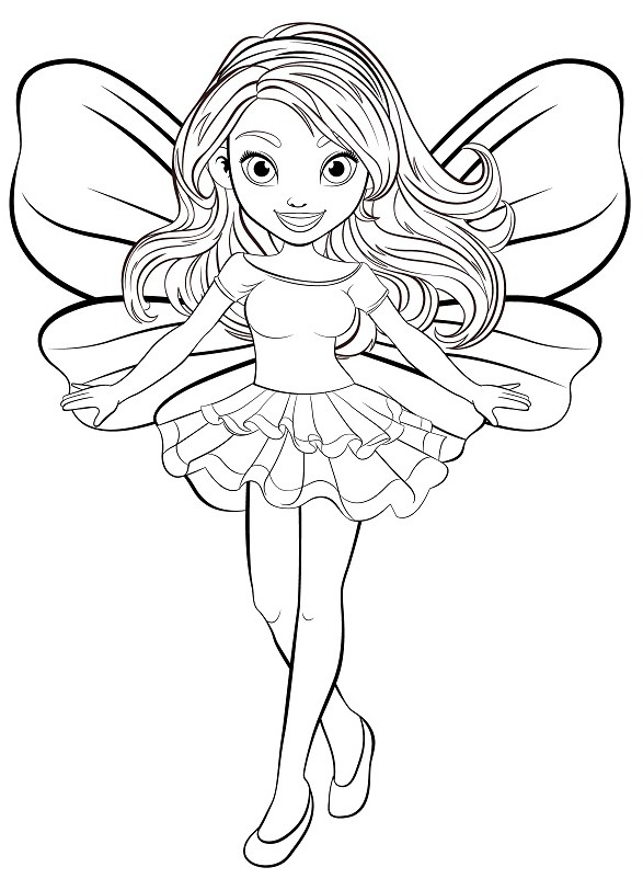 bailarina kawaii para colorir