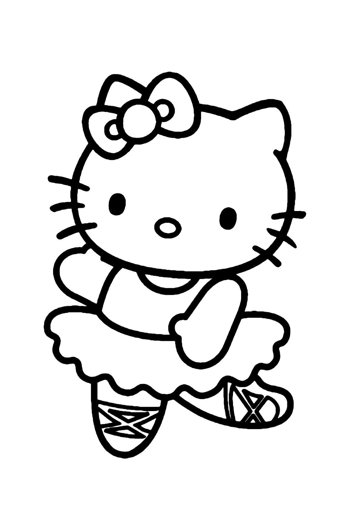 como desenhar uma bailarina para colorir