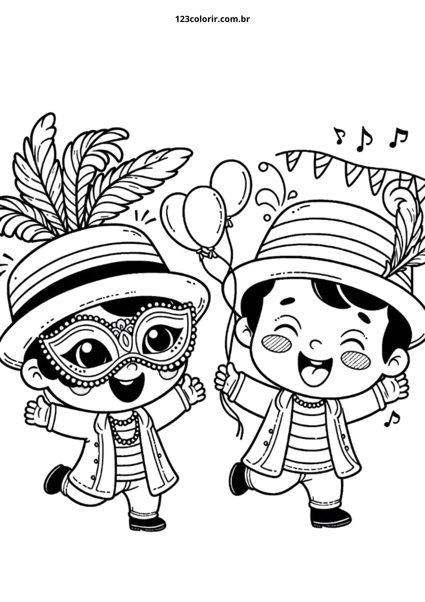 desenhos de carnaval para imprimir