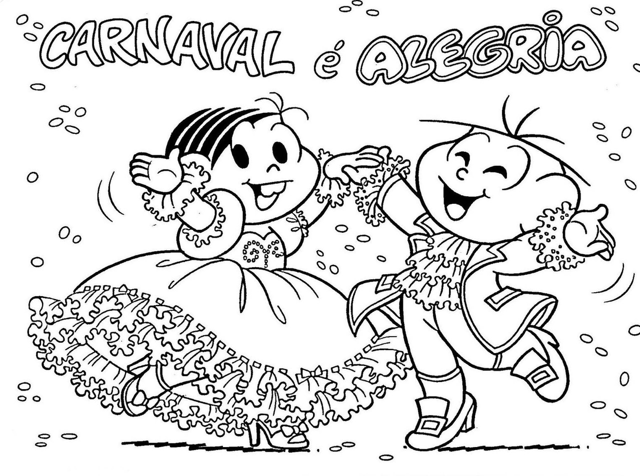 carnaval para pintar