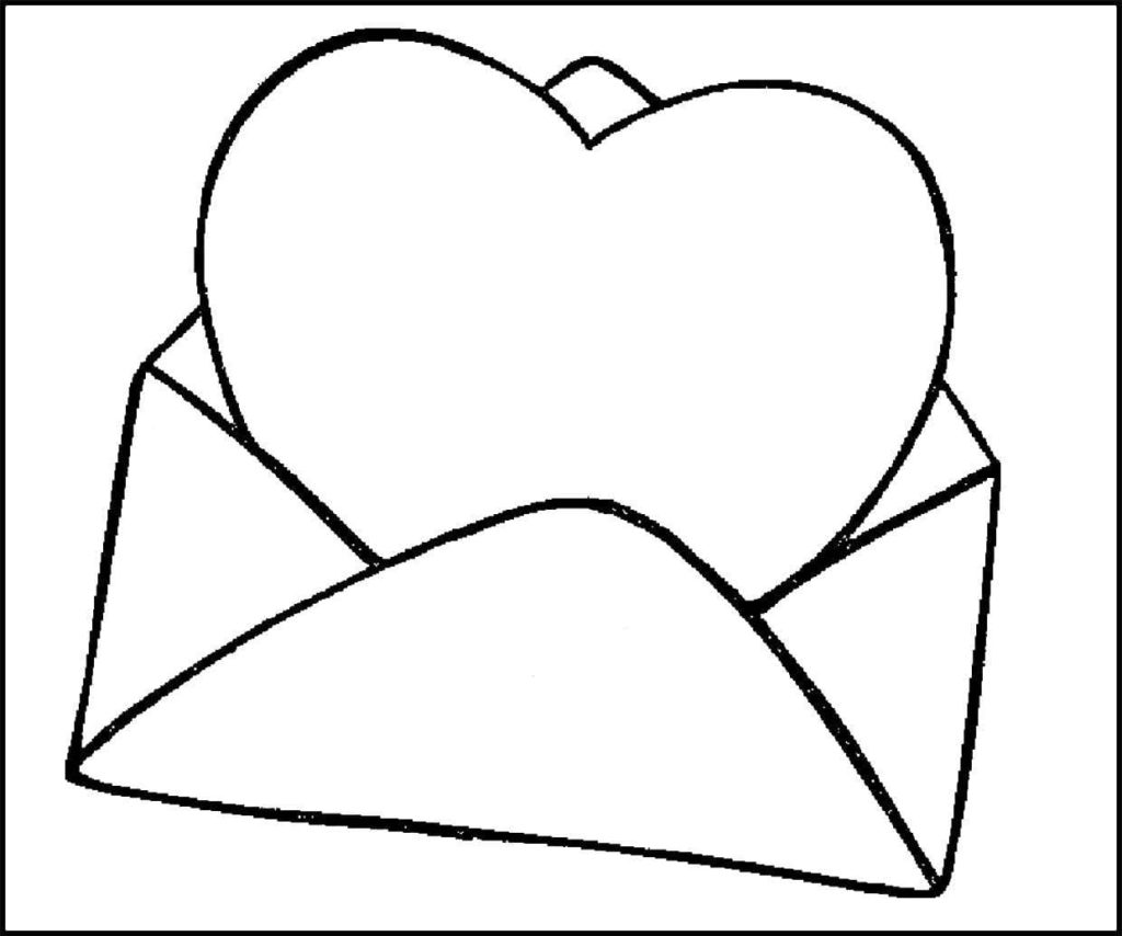 moldes de coração para colorir