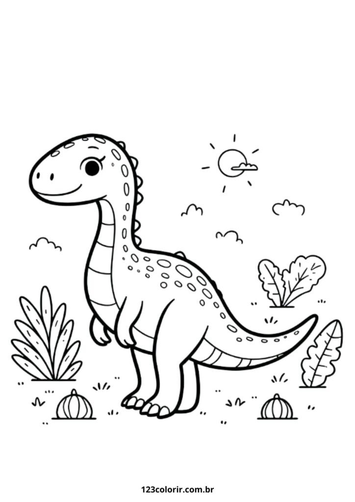 desenhos de dinossauros realistas para colorir