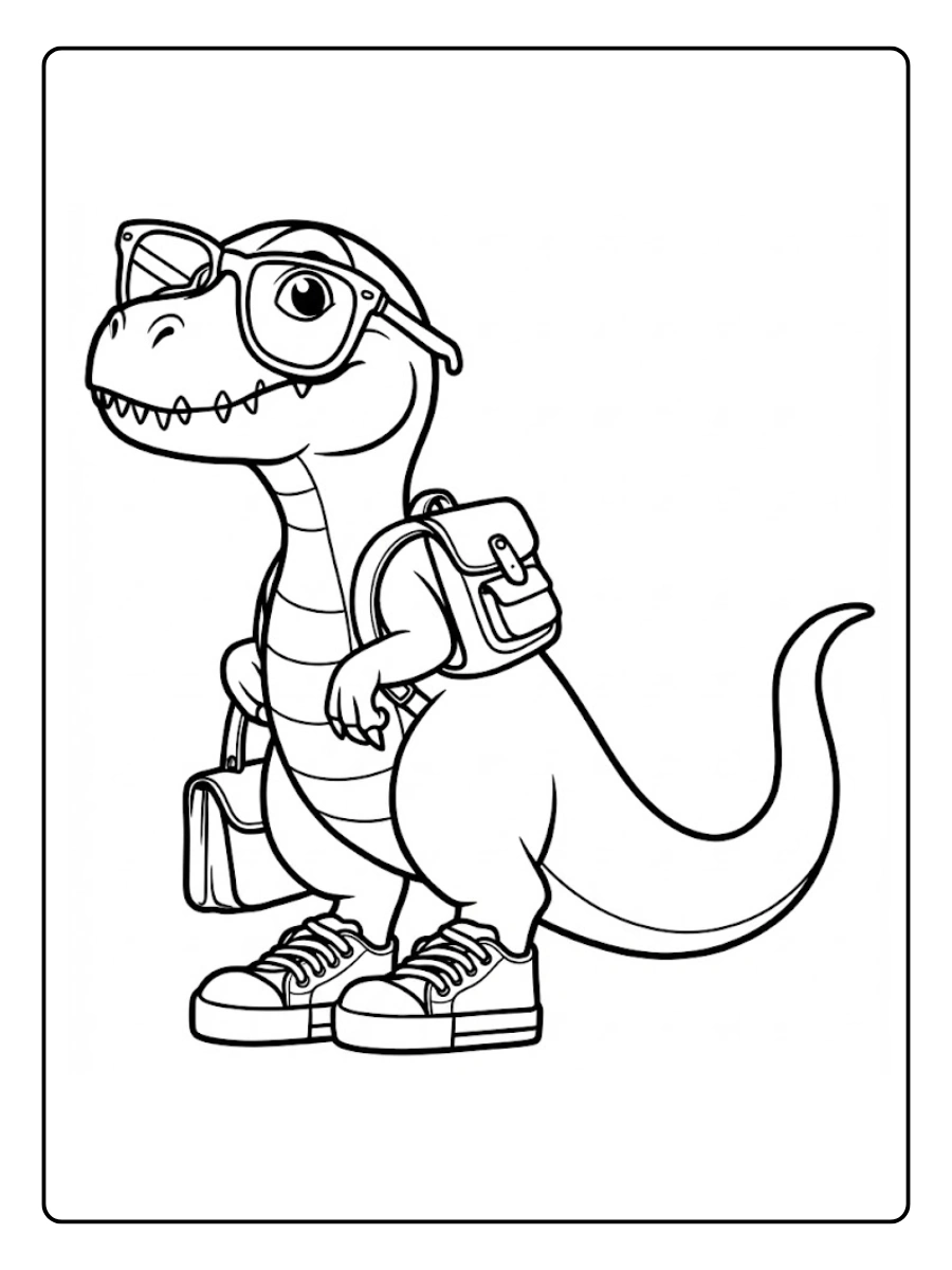 desenhos de dinossauros fáceis para colorir