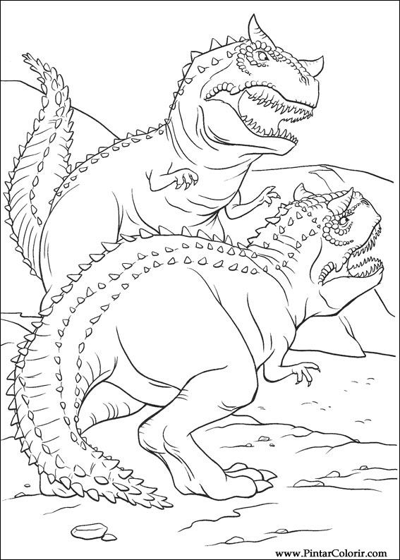 desenhos de dinossauros realistas para colorir