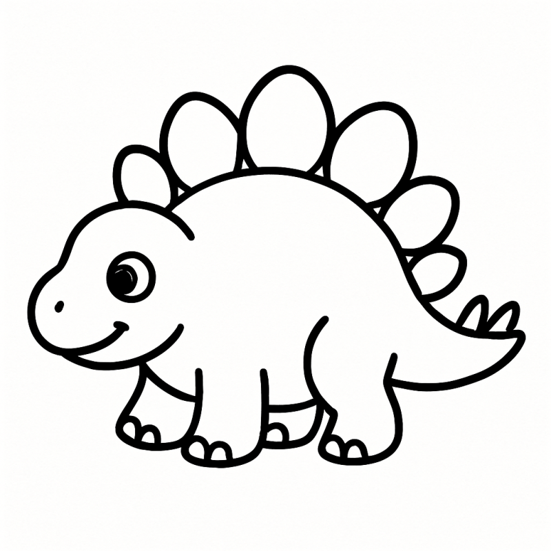 como desenhar dinossauros para colorir