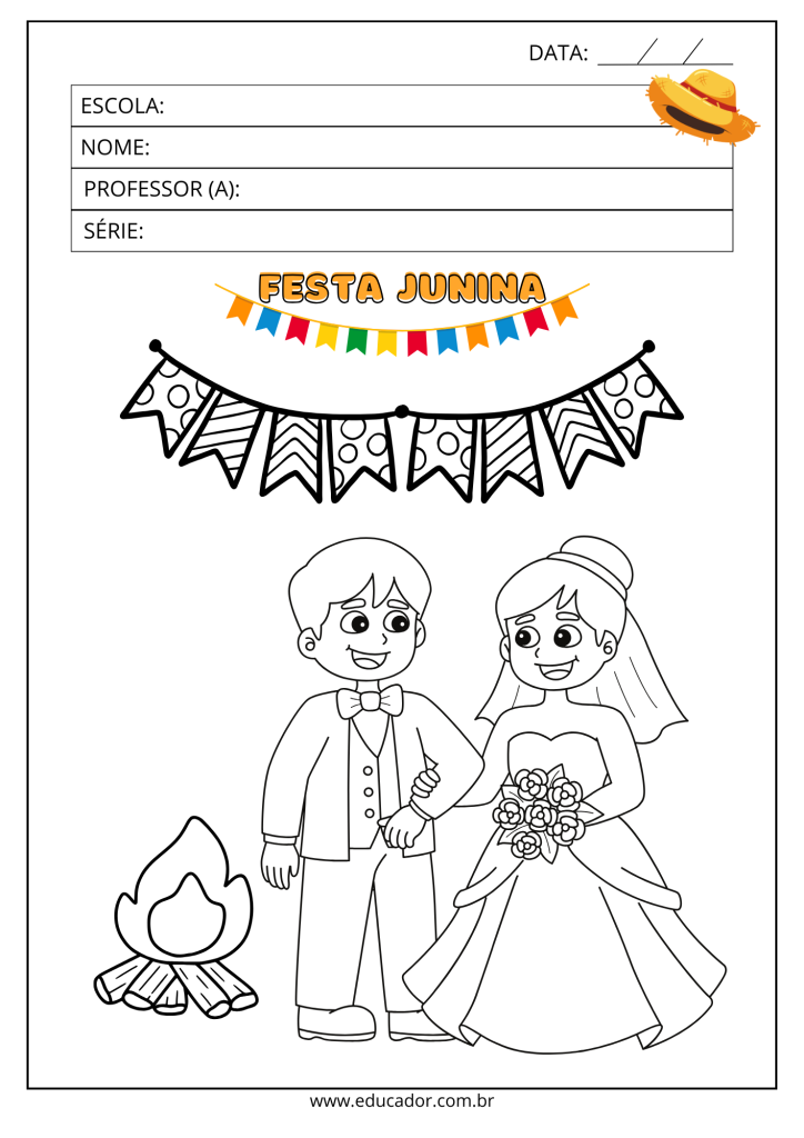 desenho de festa junina