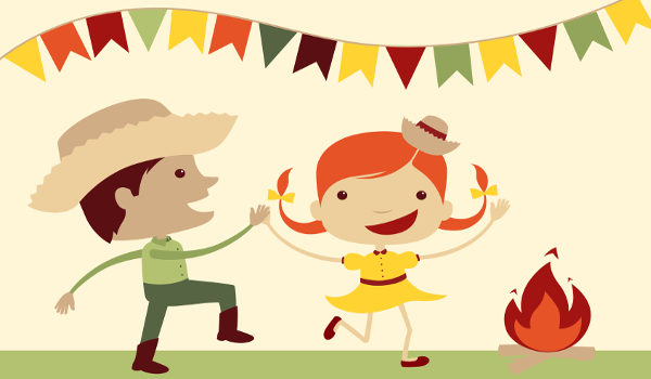 custo para criar um kit de desenho de festa junina