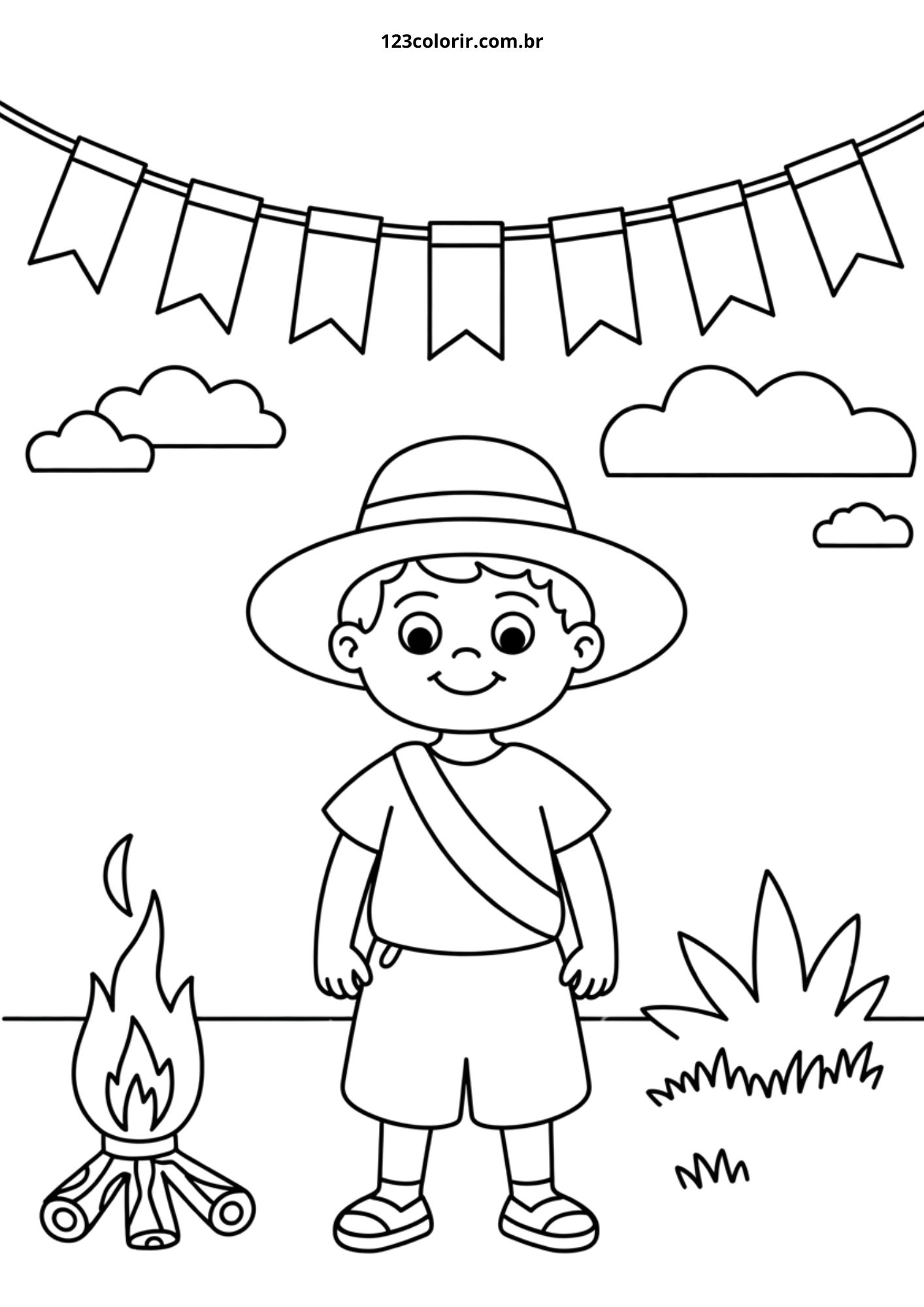 custo para criar um kit de desenho de festa junina