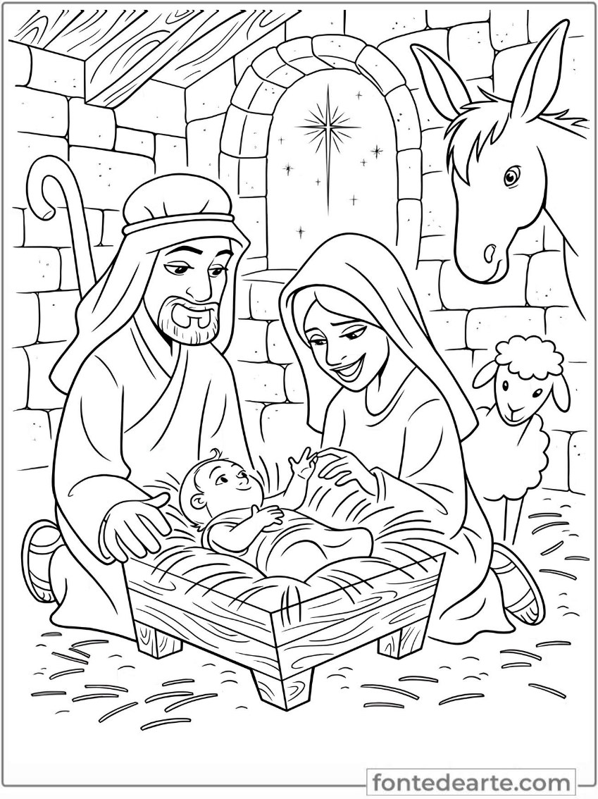 desenho de Jesus para pintar