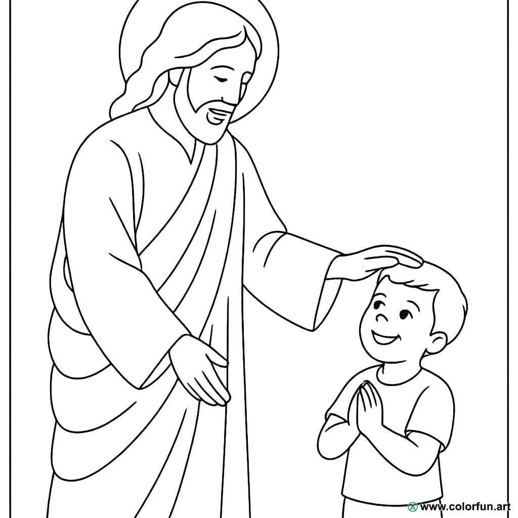 desenho de Jesus para pintar