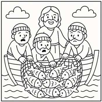 desenho Jesus e as crianças para colorir