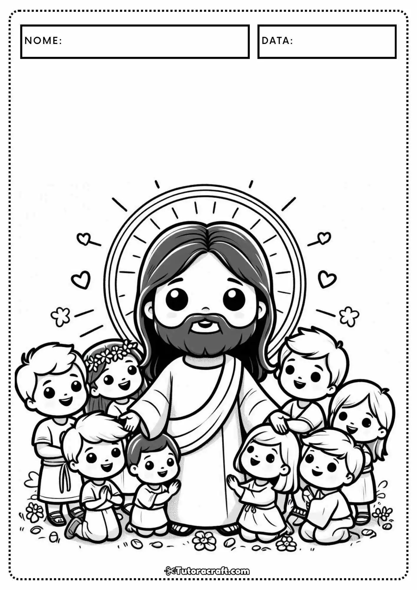 desenhos infantis de Jesus