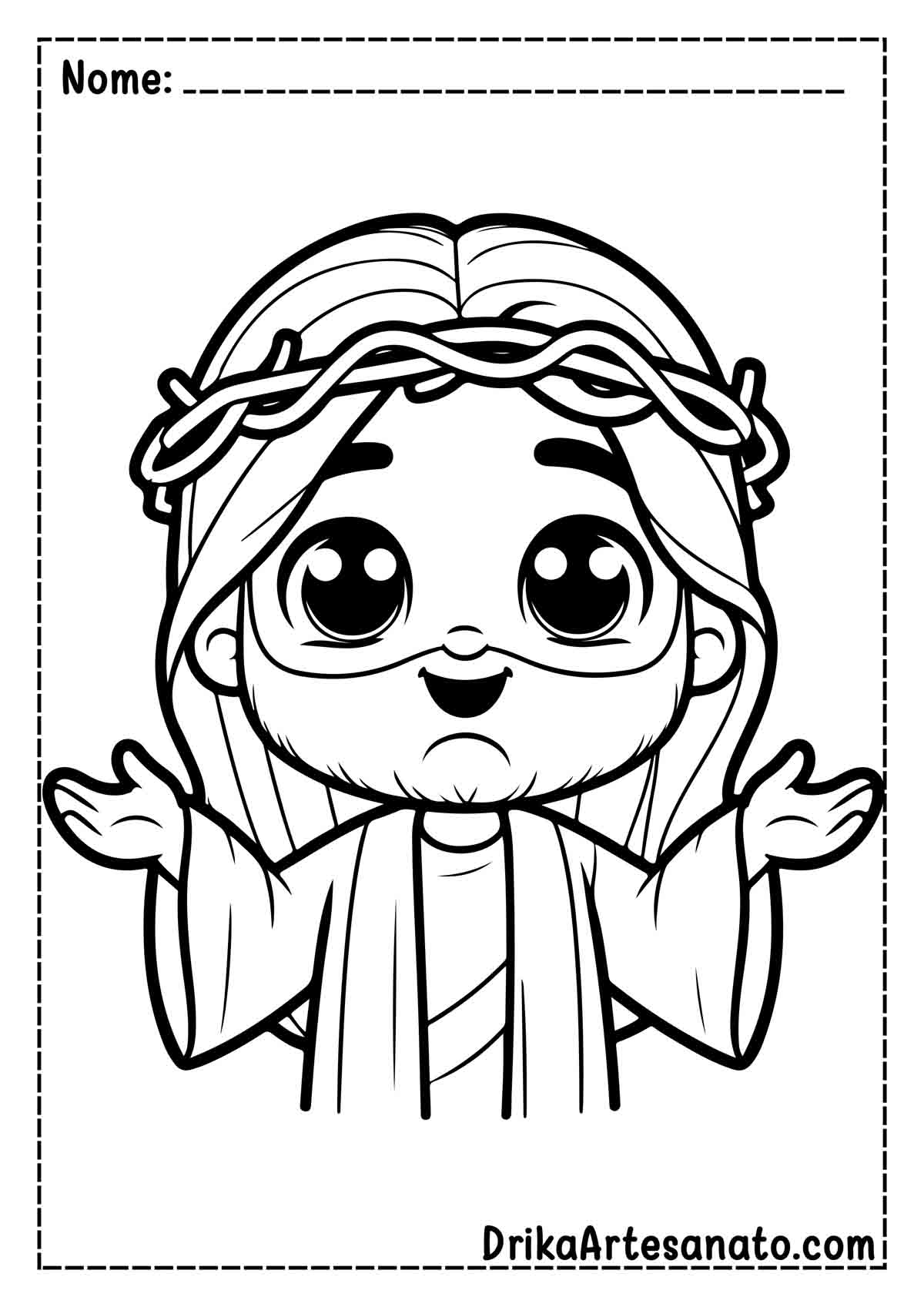 desenho Natal Jesus para colorir