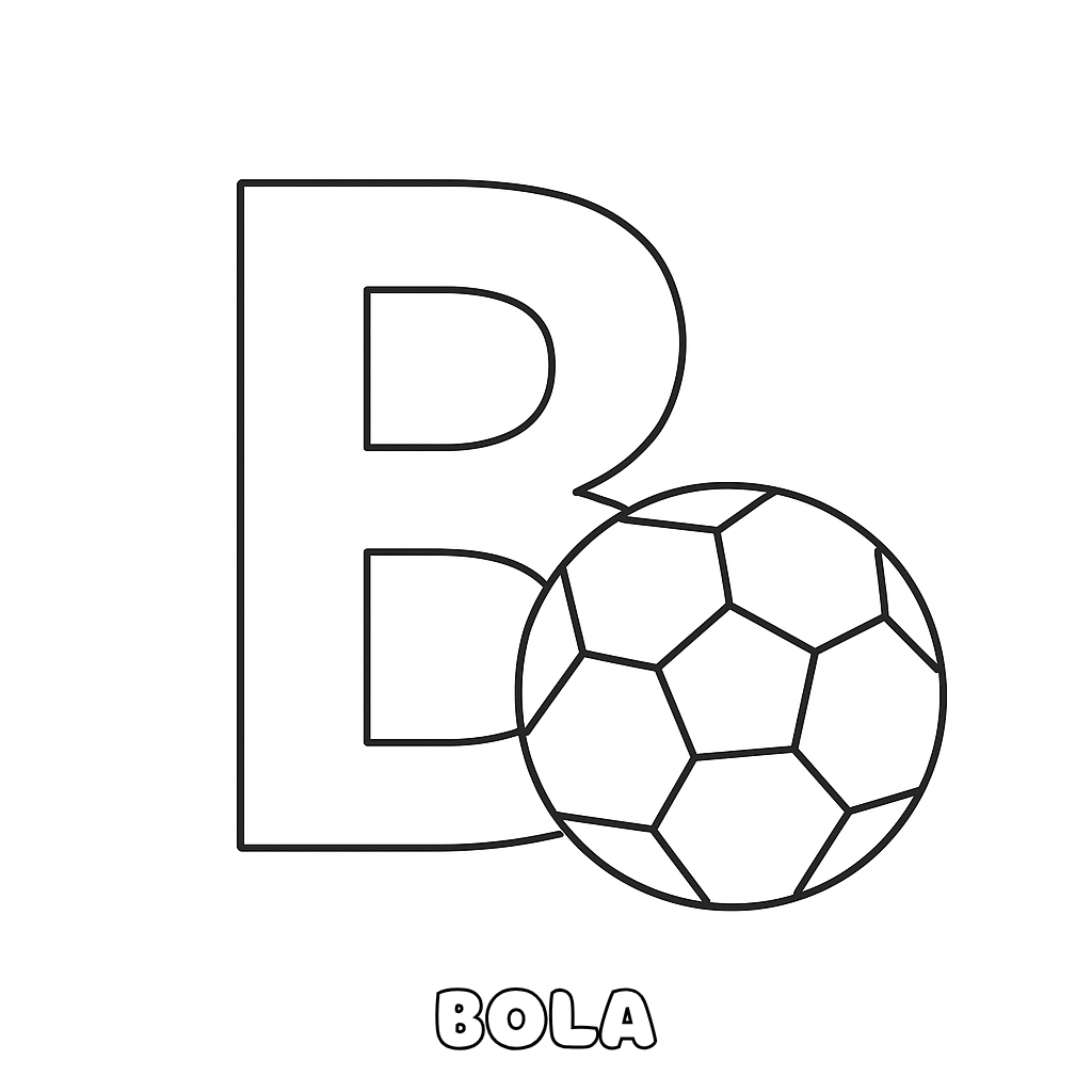 desenhos de letras para colorir grátis