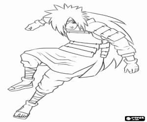 Sasuke para colorir