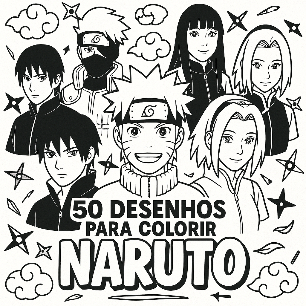 Sakura para colorir