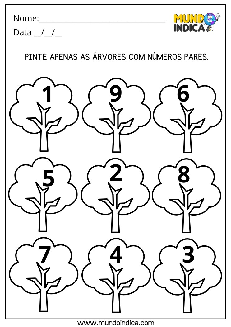 custo de materiais para desenhos de números para colorir